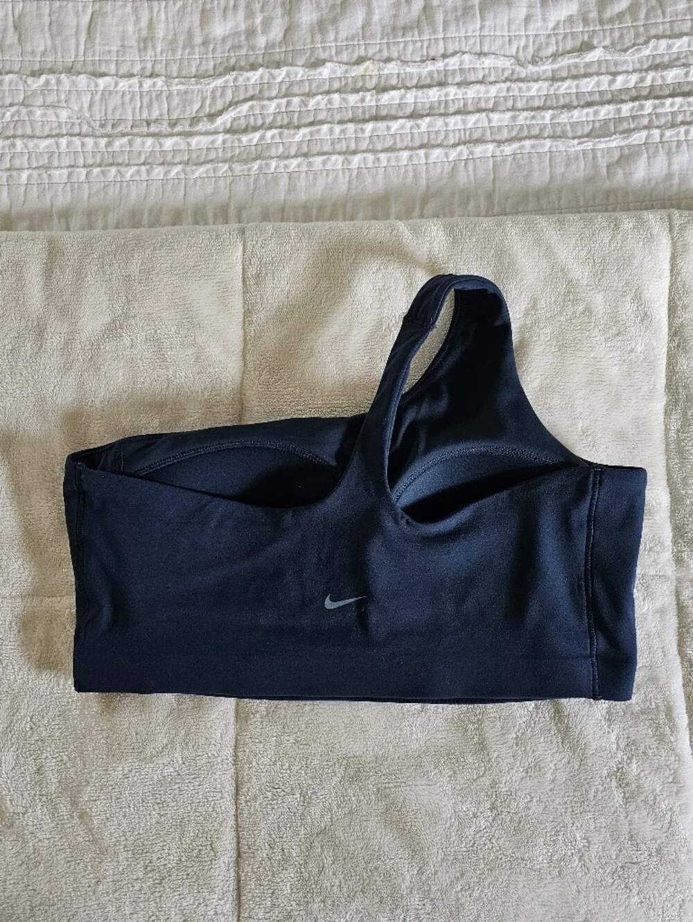 Nike Zenvy Dri-Fit One Shoulder Navy Blue Sports Bra Size XL